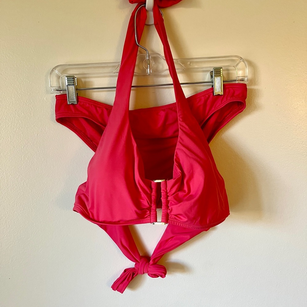 Tommy Bahama Pink Halter Bikini top and bottom